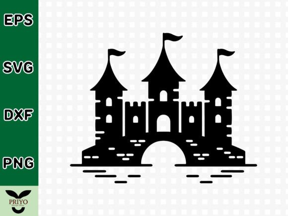 A Medieval Castle SVG for Crafts & Commercial Graphics