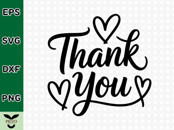A Thank You SVG Crafts Asset for Elegant Branding