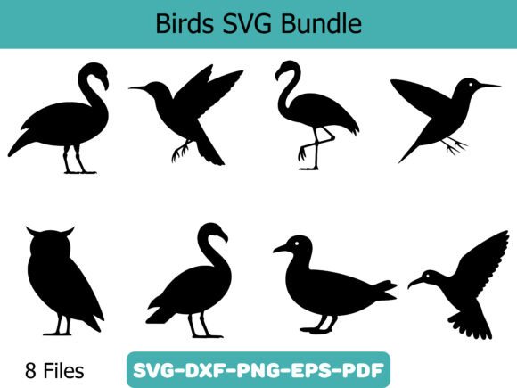 Birds SVG Bundle for Elegant Craft Projects & Graphics