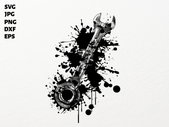 Craft and Sell Wrench Splash SVG Graphics
