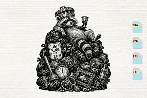Crafting Royalty: Using the Raccoon King SVG in Brand Graphics