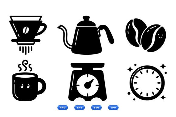 Essential Coffee Graphics for Crafts & Modern Branding