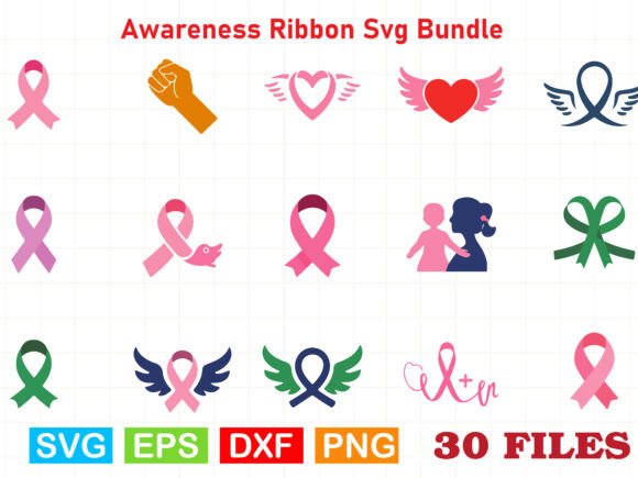 Evaluating the Awareness Ribbon SVG Bundle for Crafts and Graphics