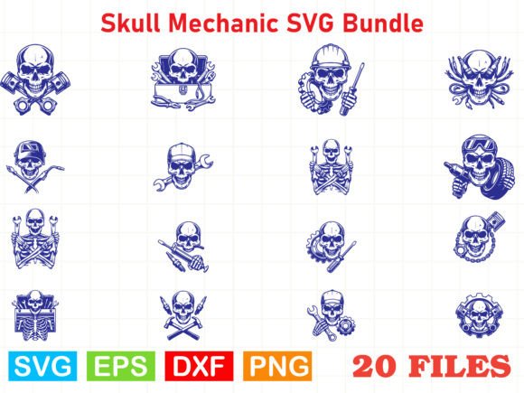 Evaluating the Skull Mechanic SVG Bundle for Your Graphics and Crafts Business