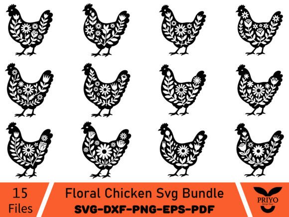 From Crafts to Graphics: The Floral Chicken Svg Bundle Reviewed