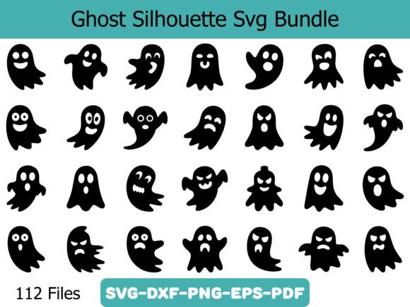Ghost Silhouettes: A Versatile Graphic Asset for Craft & Design