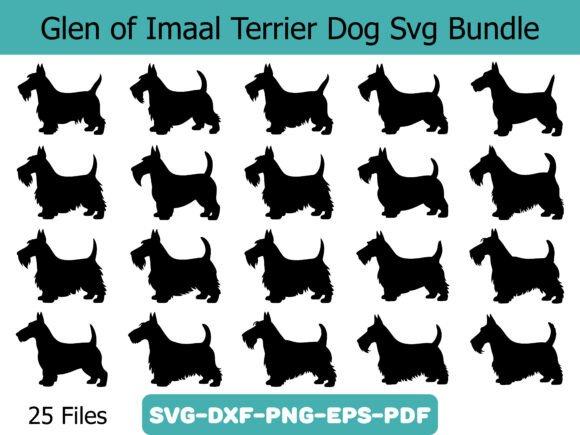 Glen of Imaal Terrier SVG Bundle for Crafts & Graphics