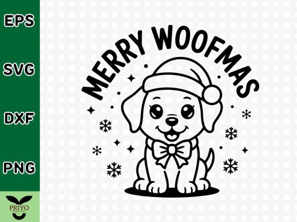 Merry Woofmas SVG: A Holiday Craft Graphic for Content Creators