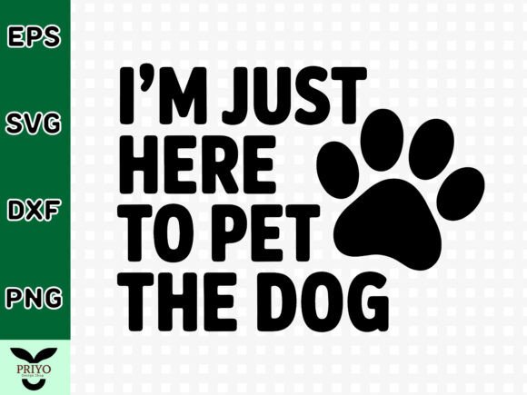 Pet the Dog Graphics for Crafts & Editorial Style
