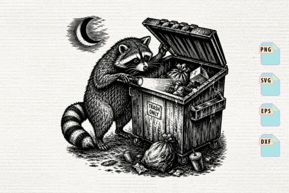 Raccoon Dumpster Diving: A Brand Designer’s Review of a Versatile Graphics Asset