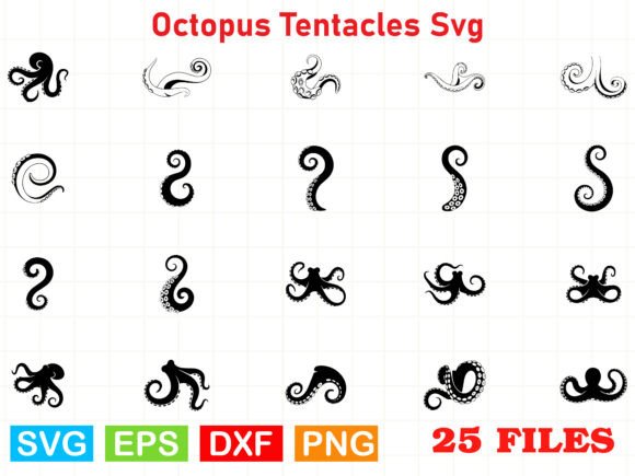 Reviewing Octopus Tentacles SVG Graphics for Crafts and Products
