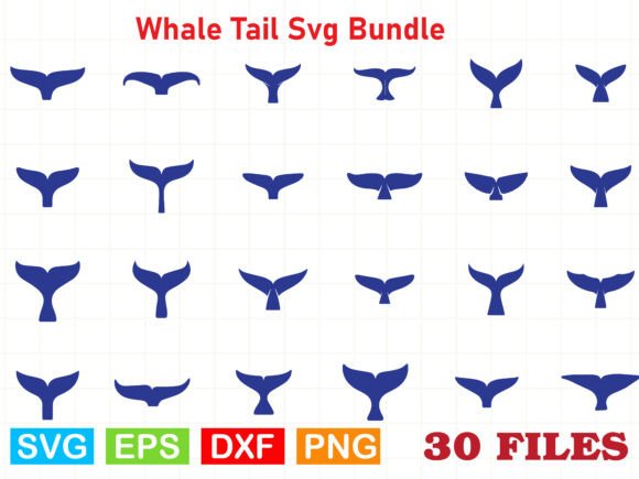 The Whale Tail SVG Bundle: A Coastal Craft Graphics Set