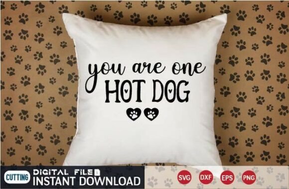 You Are One Hot Dog: A Playful SVG for Crafts & Graphics